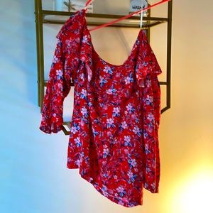 H&M one shoulder blouse, size 10